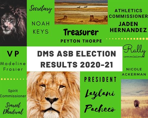 DMS ASB Election Results 2020-2021